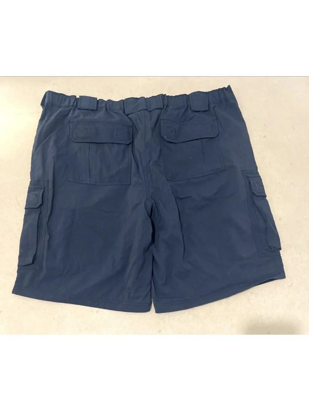 Duluth Trading Belted Cargo Shorts Black Adjustable Waist Outdoor Work Mens 2XL